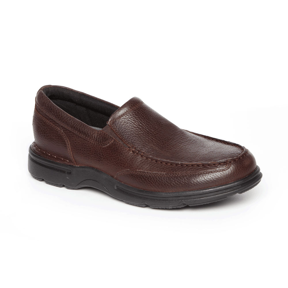 Slip-Ons Rockport Hombre Mexico - Prowalker Eureka Plus Marrom Oscuro - YDERX5308